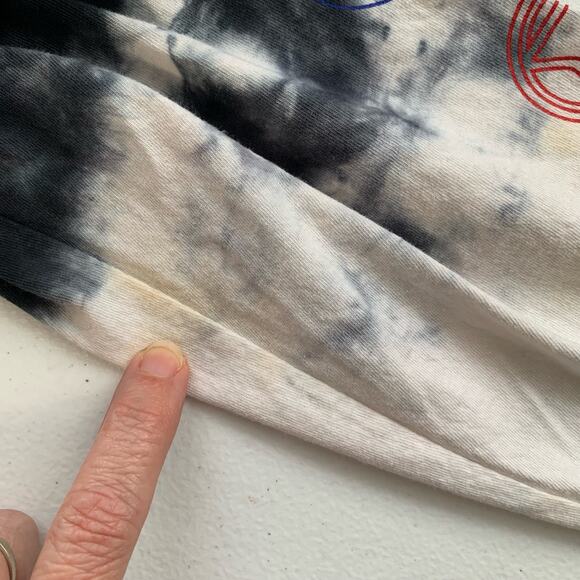 Marvel Tie Dye Long Sleeve Cotton Tee Shirt Sz M -FLAW - Picture 8 of 13